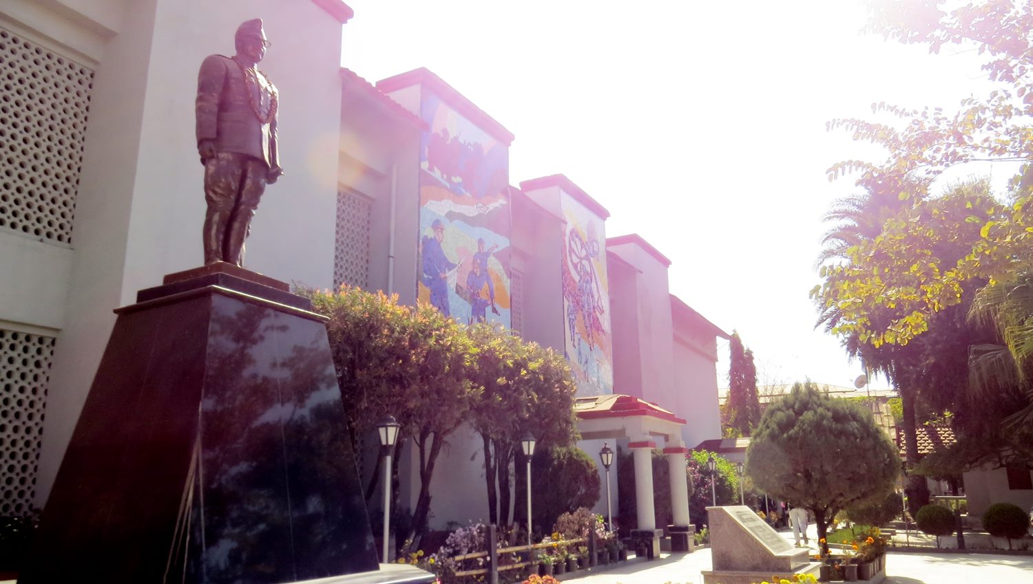 The entrance to the INA War Memorial and Museum